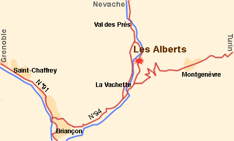 Carte du Briançonnais