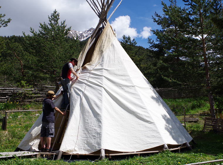 Fermeture du tipi