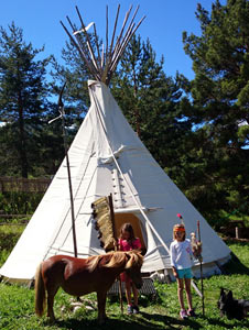 Un tipi du camping Anpta Niya